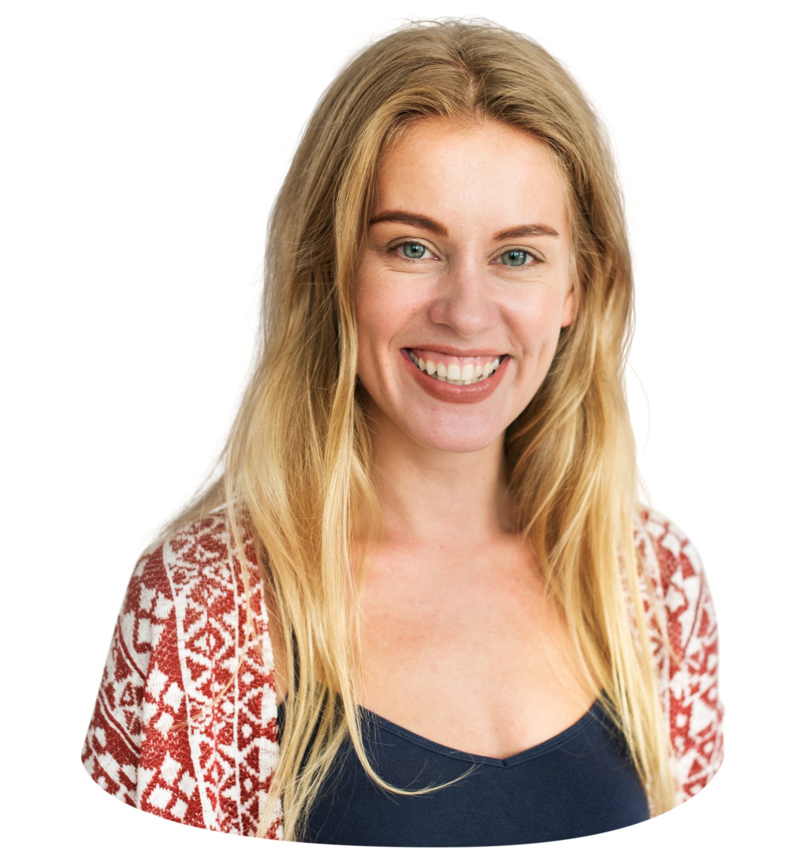 Happy woman png element, transparent background